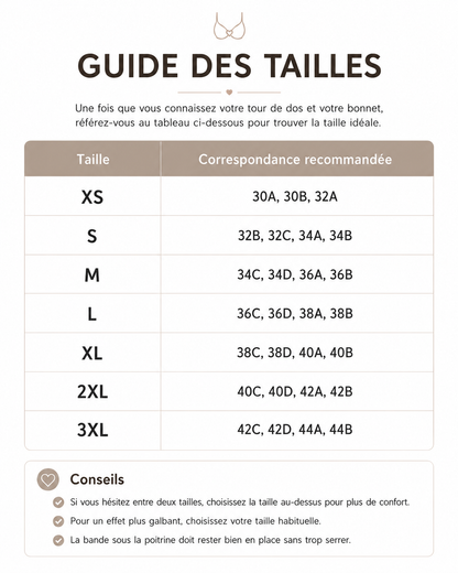 Soutien-gorge push-up sans armatures à décolleté plongeant.